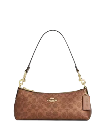 Coach Charlotte Shoulder Bag In Signature Canvas