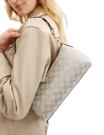 Coach Charlotte Shoulder Bag In Signature Canvas
