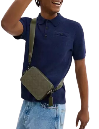 Coach Charter Crossbody Bag 19 In Signature Canvas Jacquard