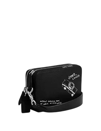 Coach Charter Crossbody Bag 19 With Sketch Print