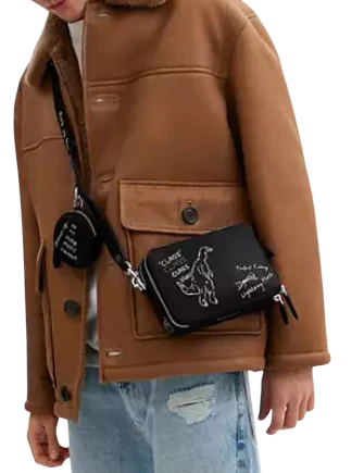 Coach Charter Crossbody Bag 19 With Sketch Print