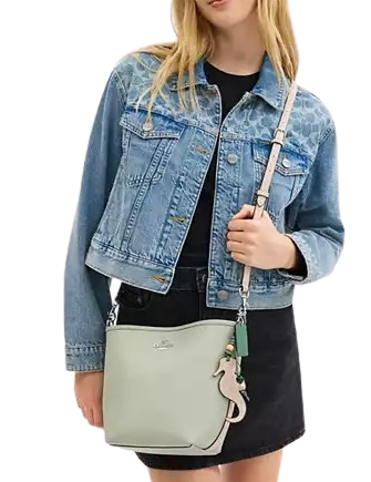 Coach City Bucket Bag With Seahorse Charm