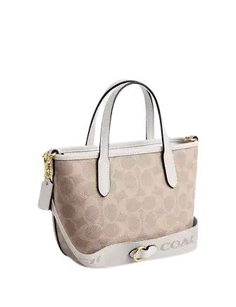 Coach City Mini Tote Bag In Signature Canvas