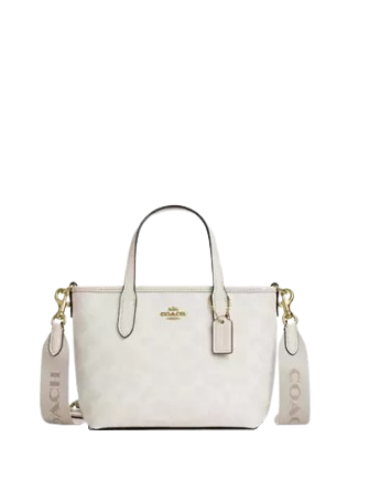 Coach City Mini Tote Bag In Signature Canvas