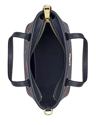 Coach City Mini Tote Bag In Signature Canvas With Cherry Print