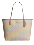 Coach City Tote Bag In Rainbow Signature Canvas