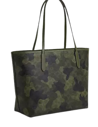 Coach City Tote Bag In Signature Camo Print