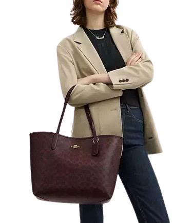 Coach City Tote Bag In Signature Canvas