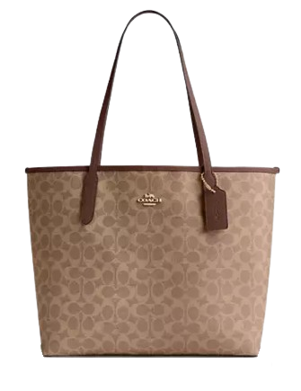 Coach City Tote Bag In Signature Canvas