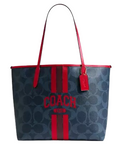 Coach City Tote Bag In Signature Canvas With Coach Graphic