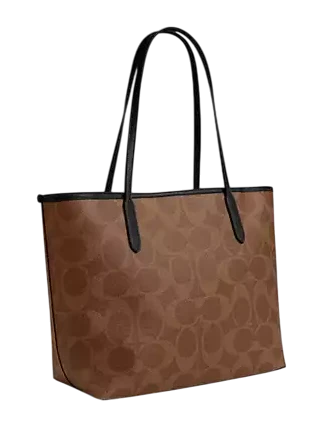 Coach City Tote Bag In Signature Canvas With Halloween Print