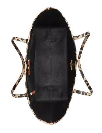Coach City Tote Bag In Signature Canvas With Leopard Print