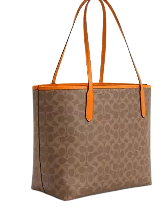 Coach City Tote Bag In Signature Canvas With Star Charm