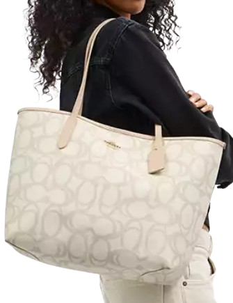 Coach City Tote Bag In Sketch Signature Canvas