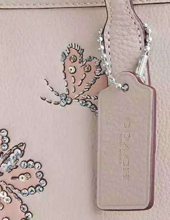 Coach City Tote Bag With Butterfly Print