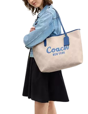 Coach City Tote Bag With Coach Graphic