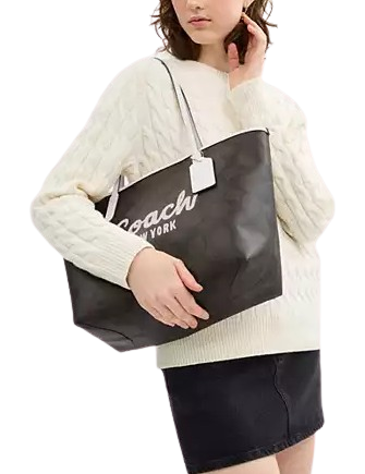 Coach City Tote Bag With Coach Graphic