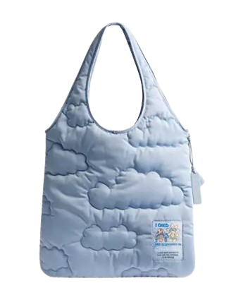 Coach Coachtopia Loop Flat Tote In Recycled Polyester With Cloud Quilting