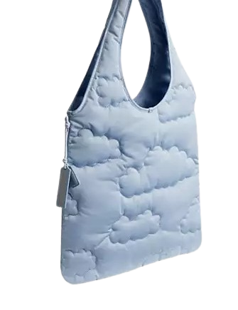 Coach Coachtopia Loop Flat Tote In Recycled Polyester With Cloud Quilting
