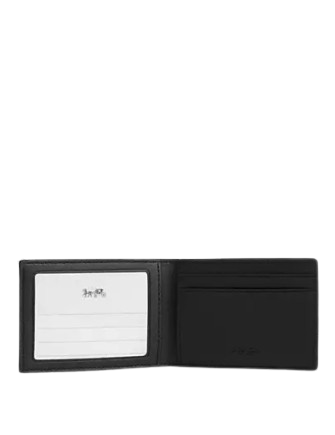 Coach Compact Billfold Wallet In Signature Canvas
