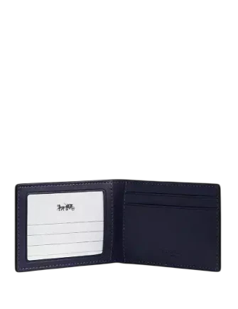 Coach Compact Billfold Wallet In Signature Canvas