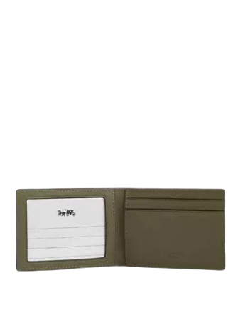 Coach Compact Billfold Wallet In Signature Leather