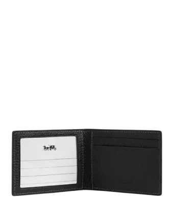 Coach Compact Billfold With Lightning Bolt Print
