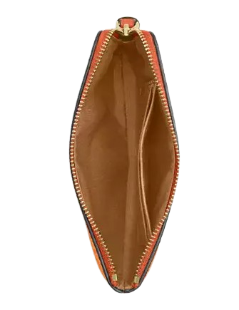 Coach Corner Zip Wristlet In Signature Canvas
