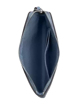 Coach Corner Zip Wristlet In Signature Canvas