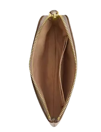 Coach Corner Zip Wristlet In Signature Canvas