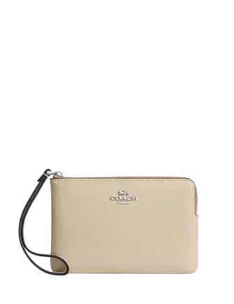 Coach Corner Zip Wristlet