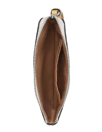 Coach Corner Zip Wristlet With Floral Print