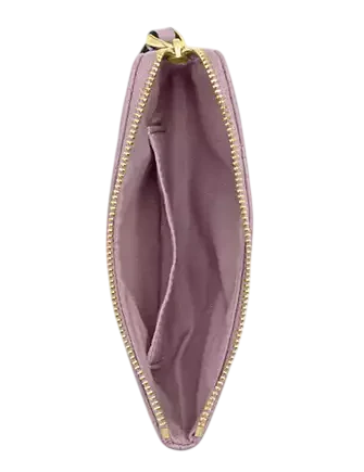 Coach Corner Zip Wristlet With Quilting