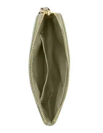 Coach Corner Zip Wristlet With Quilting