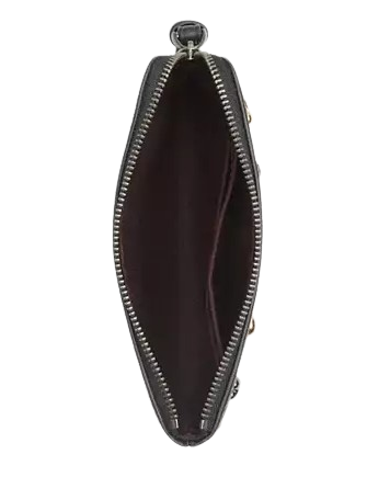 Coach Corner Zip Wristlet With Rivets