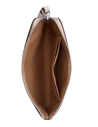 Coach Corner Zip Wristlet With Sparkly Butterfly Print