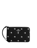 Coach Corner Zip Wristlet With Star Print