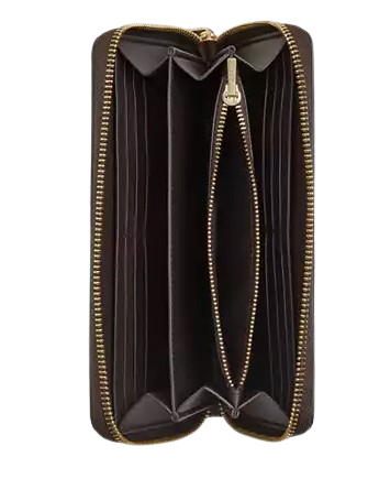 Coach Cosmic Coach Long Zip Around Wallet In Signature Canvas With Robot Print