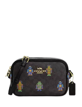 Coach Cosmic Coach Mini Jamie Camera Bag In Signature Canvas With Robot Print