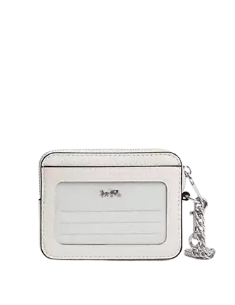 Coach Cosmic Coach Zip Card Case With Rocket Print