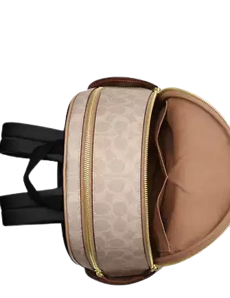 Coach Court Backpack In Blocked Signature Canvas