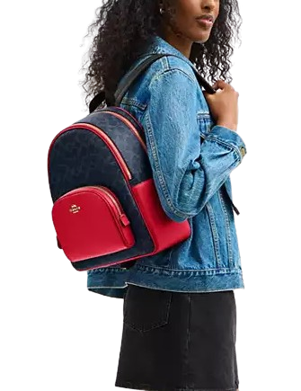 Coach Court Backpack In Signature Canvas