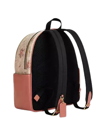Coach Court Backpack In Signature Canvas With Floral Print
