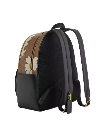Coach Court Backpack In Signature Canvas With Floral Print