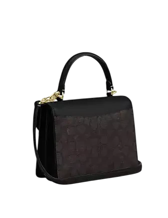 Coach Courtney Top Handle Bag In Signature Canvas