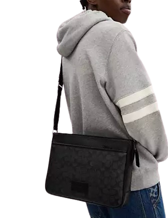 Coach District Crossbody Bag In Signature Canvas