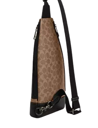 Coach Dominic Sling Pack In Signature Canvas