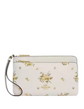 Coach Double Zip Wallet With Floral Print