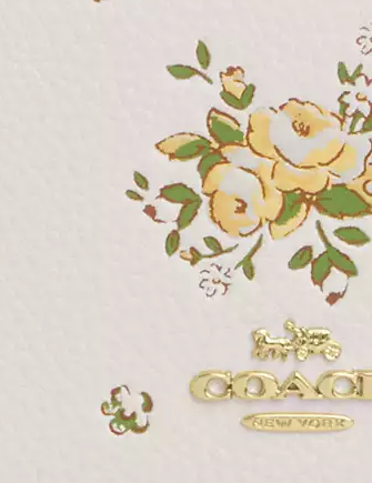 Coach Double Zip Wallet With Floral Print