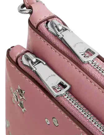 Coach Double Zip Wallet With Star Print